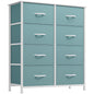 YITAHOME Fabric Dresser for Bedroom, Tall Storage Dresser with 8 Drawers, Black Dresser & Chest of Drawers, Storage Drawer Organizer for Closet, Bedroom, Living Room
