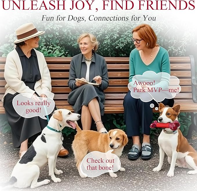 Apasiri Tough Dog Toys for Aggressive Chewers Large Breed, 2-Pack Dogs Chew Toys for Large Medium Dogs, Nylon and Rubber Dog-Bones for Teething Chew, Beef Flavor, for Doggo 20-75 lbs-Mewly Pet