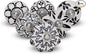 Cabinet Knobs Assorted knobs for cabinets and Drawers Black & White Cupboard Wardrobe Furniture Door Pull Handles for Dresser Kitchen Wardrobes Boho Home Interior Decor -Pack of 6