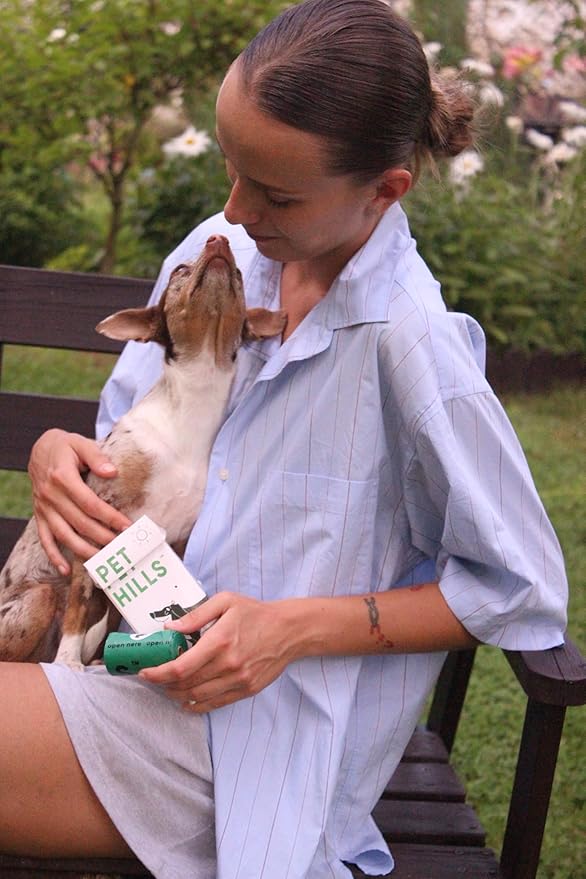 Compostable Dog Poop Bags – 120 Count Refill Rolls, TÜV OK Compost HOME Certified, Plant-Based Materials, Leakproof, Unscented, Extra Thick, Fits All Dispensers-Mewly Pet