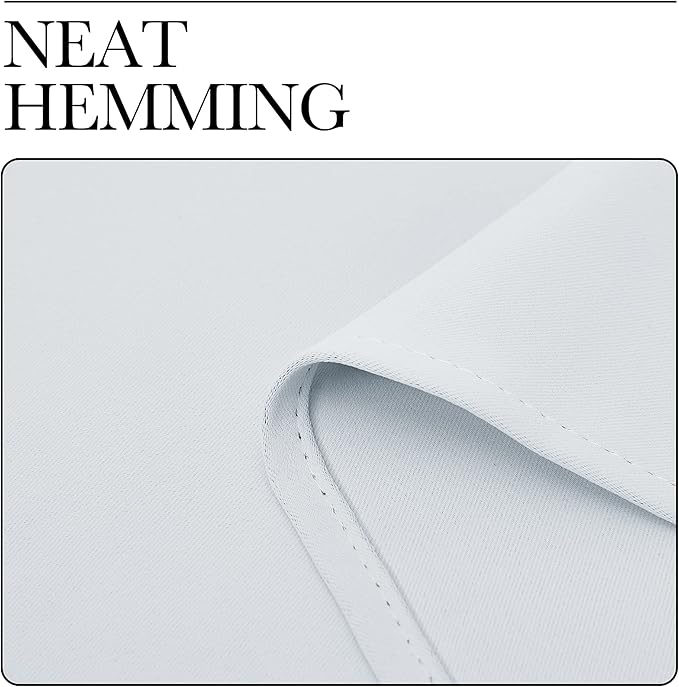 NICETOWN Room Darkening Draperies Curtains, Window Treatment Thermal Insulated Grommet Room Darkening Curtains/Drapes for Bedroom (Greyish White, 2 Panels, 34 by 72)