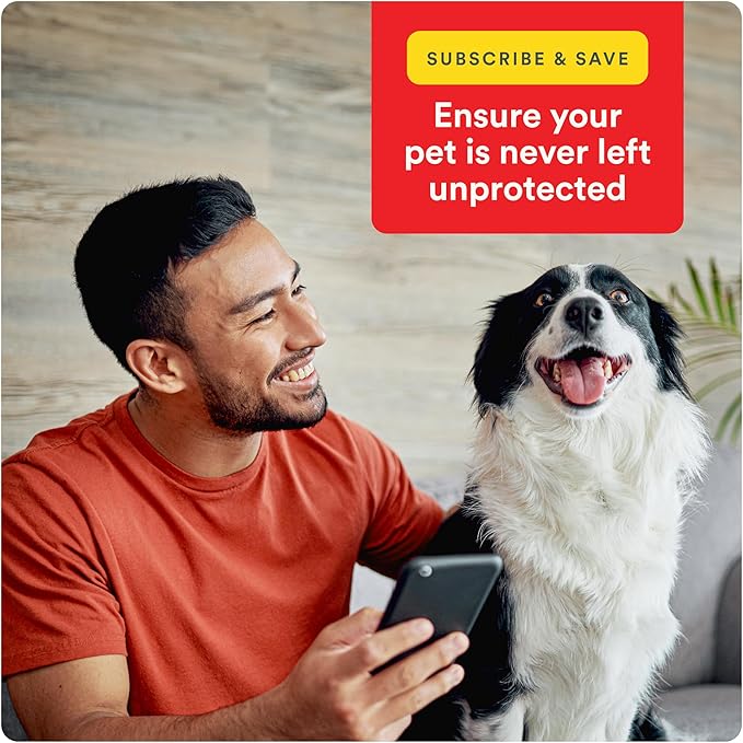 Ultra Flea and Tick Prevention for Dogs - Dog and Puppy Treatment and Control - Mosquito Repellent - XL, Fast Acting Waterproof Topical Drops, 6 Month Supply-Mewly Pet