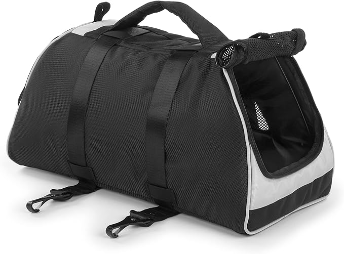 Sherpa Forma Frame Crash-Tested Travel Pet Carrier, Airline Approved & Guaranteed On Board - Black, Medium-Mewly Pet