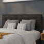 Flash Furniture Lennox Tufted Upholstered Full Size Headboard in Black Vinyl