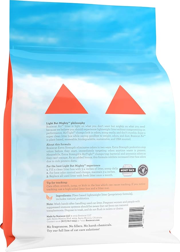 Boxie Extra Strength Cat Litter, Lightweight 35-Day Odor Control, Clumping, 11.5lb-Mewly Pet