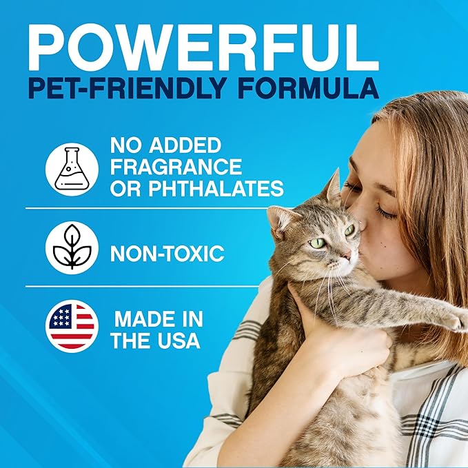 NonScents Cat Box Deodorizer - Odor Eliminator - Reduces Scooping, Extends Litter Lifespan - Fragrance-Free, Fresh Scent - 2-Pack-Mewly Pet