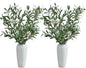 4 PCS 39 Inch Faux Olive Branches Artificial Flowers Greenery Stems Olive Tree Branch for Vase Filler Home Decor Indoor
