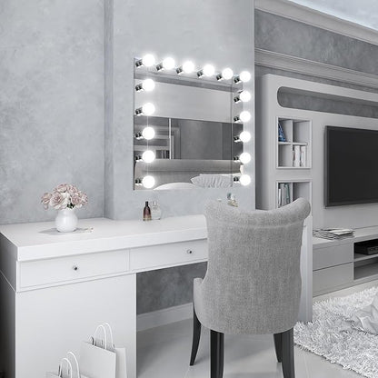 Design House Vanity Lights, 6 Linear Lights, Dimmable, Horizontal or Vertical Use, Uses (6) 60W Bulbs, For Bathroom/Makeup Vanity, Polished Chrome, 36.0 in. L x 4.33 in. H x 2.0 in. D, 500942