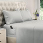 DREAMCARE Full Size Sheets – 4 pcs Cooling Sheets – up to 21” Deep Full Sheet Set – Hotel Luxury Sheets & Pillowcases – Superior Softness 100% Fine Microfiber with Side Pocket – Light Gray