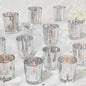 Votive Candle Holders Set of 24, Speckled Mercury Silver Candle Holders for Wedding Centerpiece Table Decorations, Tealight Candle Holder for Party Bridal Shower Decor, Home Decor