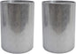 Christopher Knight Home Kaylee Modern Round Hammered Iron Accent Table (2 Pack) -Silver 16 in x 16 in x 22.25 in