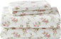 Laura Ashley Flannel Sheet Set, Audrey Pink, Queen (201592)