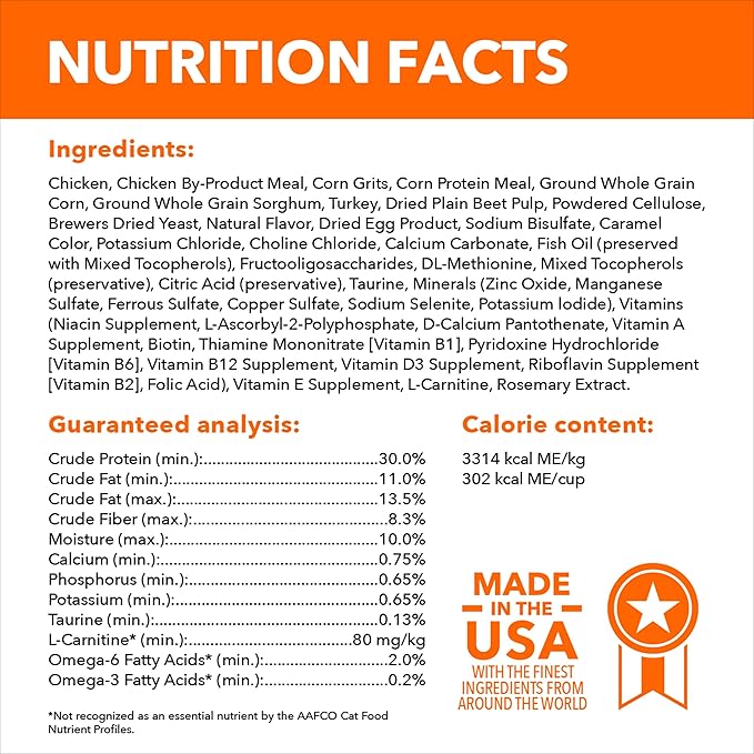 IAMS Proactive Health Indoor Weight Control & Hairball Care Adult Dry Cat Food, Chicken & Turkey Recipe, 7 lb. Bag-Mewly Pet