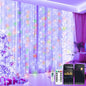 Brightown Smart Curtain String Lights - 9.8ft 300 LED Fairy Lights with APP Remote, 8 Modes, USB Powered Waterproof Christmas Hanging Lights for Bedroom Wedding Party, Multicolor