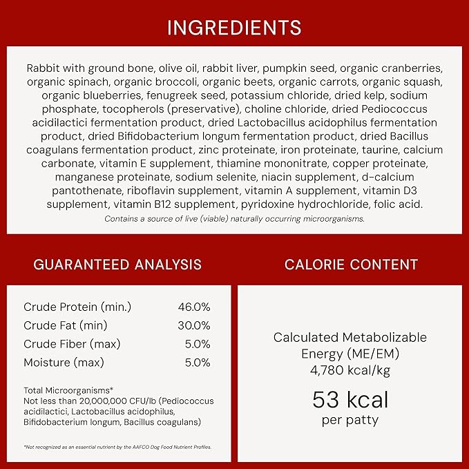 Stella & Chewy's Freeze-Dried Raw Dinner Patties - Absolutely Rabbit Recipe - High Protein Grain-Free Puppy & Dog Food - Perfect For Picky Eaters - 5.5 oz-Mewly Pet