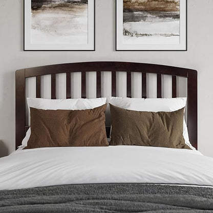 AFI Richmond Full Size Headboard with Attachable Charger in Walnut