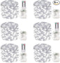 6 Pack 100 LED Fairy Lights Battery Operated with Remote, 33FT Waterproof Twinkle Lights with Timer & 8 Modes, Fairy String Light Outdoor Indoor for Bedroom Classroom DIY Christmas Decor (Cool White)
