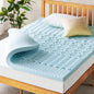 Mellow 3 Inch 5-Zone Memory Foam Mattress Topper, Cooling Gel Infusion, Dorm Essentials, Full Blue
