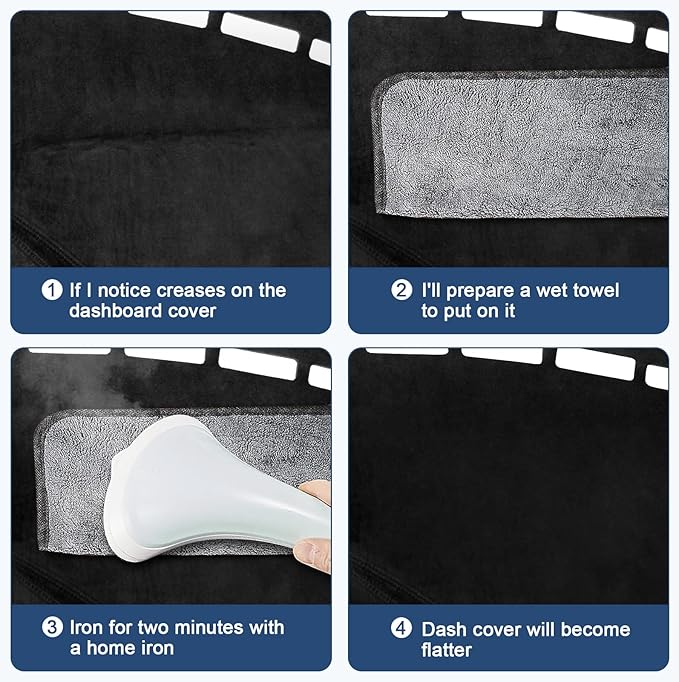 Dash Cover Custom Fit for Dodge Charger 2011-2023 Dashboard Cover Nonslip Dash Mat Protector Sunshade No Glare Black