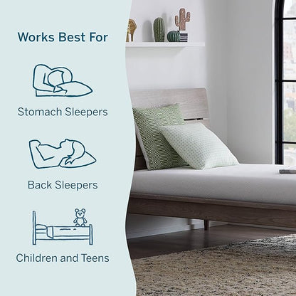 Lucid 6 Inch Memory Foam Mattress – Low Profile – Medium Firm Feel - Infused with Bamboo Charcoal and Gel - Bed in a Box - Temperature Regulating - Breathable - Full Size