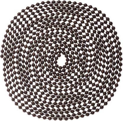 SmoTecQ Ceiling Fan Pull Chain, 120" Rust Proof Copper 3mm Beaded Extension Chains with 12 Matching Connectors, Bronze