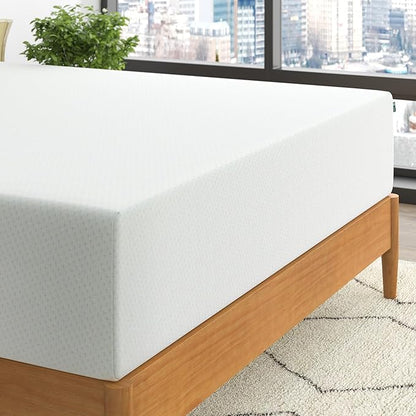 ZINUS 12 Inch Green Tea Memory Foam Mattress, Full, Fiberglass Free, Patented Custom Contour Support, Sturdy Base Foam, CertiPUR-US Certified, Mattress in A Box, White