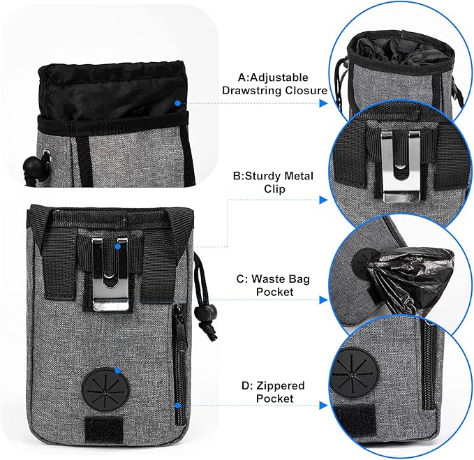 Modoker Dog Travel Bag Backpack, Airline Approved Pet Accessories Organizer for Dog and Cat with Shoulder Strap, 2 Dog Food Storage Containers, 2 Collapsible Dog Bowls,1 Pet Mat, Rose Red-Mewly Pet