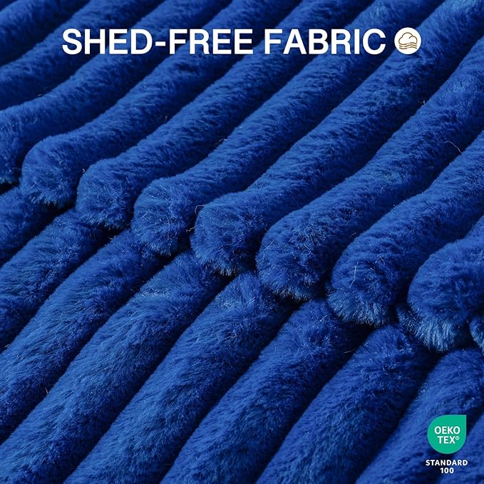 MEWOOFUN Donut Dog Beds for Small Dog, Calming Bed Round Cute Puppy Bed with Non-Slip Bottom, Fluffy Washable Pet Bed for Puppy and Kitten (Navy Blue, S (25x25x7))-Mewly Pet