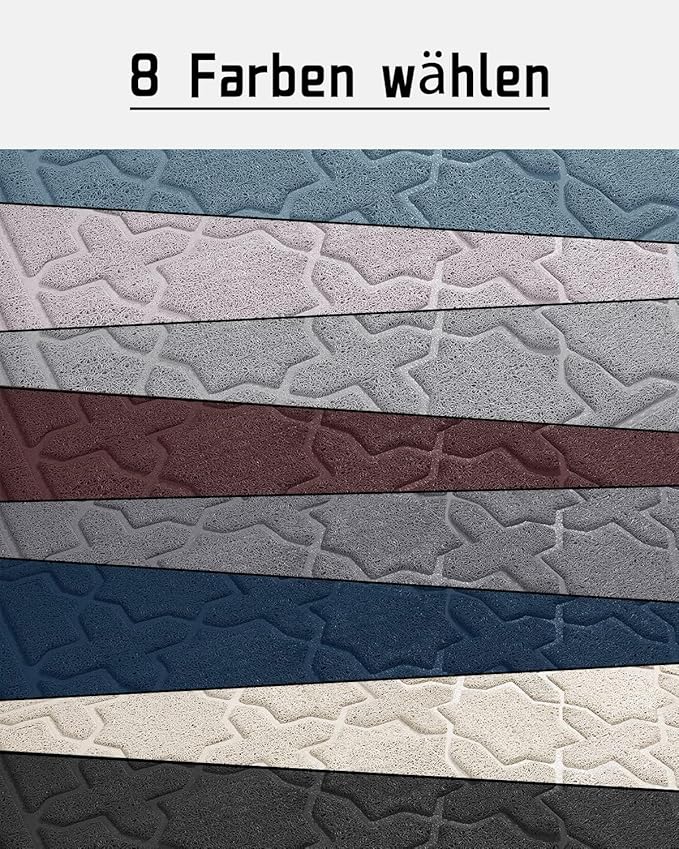 Yimobra Cat Litter Mat, 35.4"x23.6" Litter Box Mat with Litter Lock Mesh, Soft Cat Litter Mat Litter Trapping Mat, Easy to Clean, Non-Slip, Water Resistant, Litter Free Floors, Beige-Mewly Pet