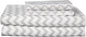 King Size Sheets - Breathable Luxury Bed Sheets with Full Elastic & Secure Corner Straps Built In - 1800 Supreme Collection Extra Soft Deep Pocket Bedding Set, Sheet Set, King, Chevron Gray