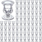 Foaincore 78 Pack Glass Candlestick Holders Bulk 2.5 Inch Taper Candle Holders Small Ritual Candle Stand Table Centerpieces for Wedding Christmas Valentine's Festival Party Dining Decorations (Clear)