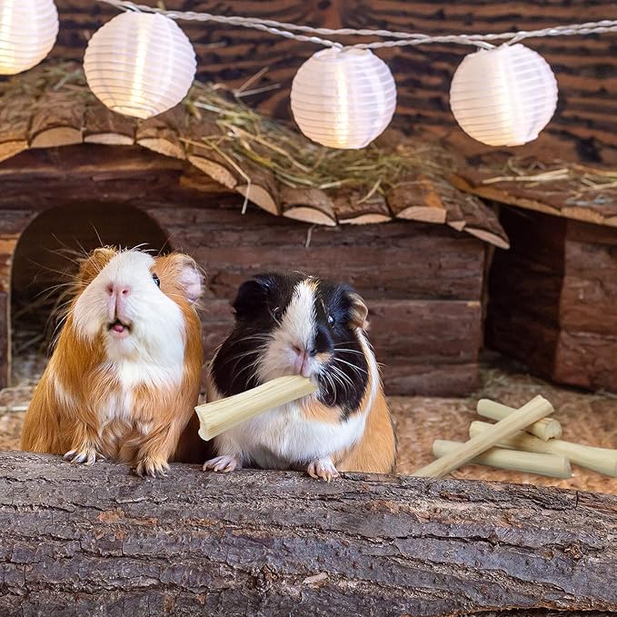 Niteangel Natural Bamboo Chew Toys for Rabbits, Chinchilla, Guinea Pigs and Other Small Animals-Mewly Pet