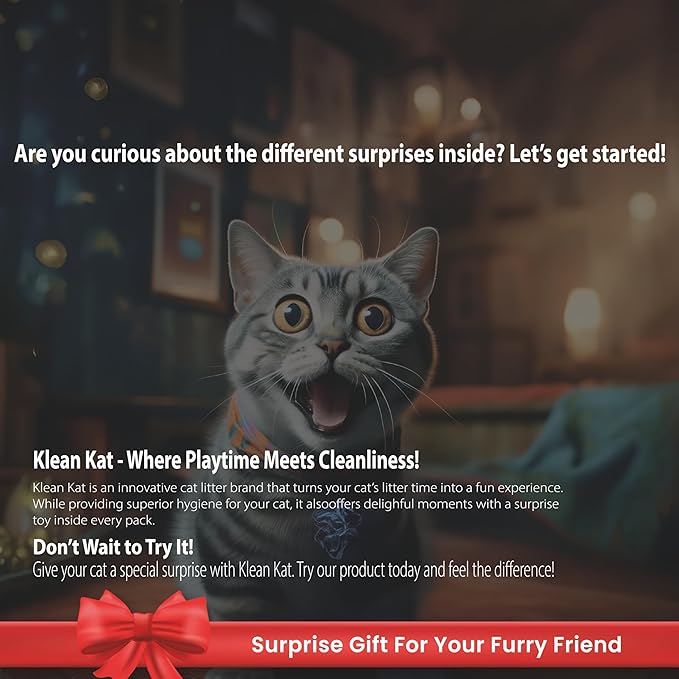 All Natural Clumping Cat Litter – Multiple Scents – Low Dust, Odor Control – (Marseille Soap) 18 lb - Surprise Toy Inside-Mewly Pet