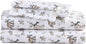 Eddie Bauer - King Sheets, Cotton Flannel Bedding Set, Brushed For Extra Softness, Cozy Home Decor (Woodland Friends, King)