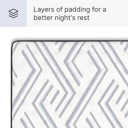 Signature Design by Ashley Queen Size Stack 12 Inch Hybrid Medium Plush Cooling Gel Infused Memory Foam Mattress for Pressure Relief, Fiberglass Free, Mattress in A Box