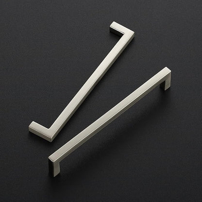 Ravinte 15 Pack Solid 6-1/4 Inch Center to Center Slim Square Bar Drawer Handles Cabinet Hardware - Brushed Nickel Kitchen Pulls