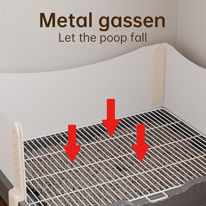 Oneluck Dog Litter Box with High Walls,30" x 22" Indoor Puppy Pee Pad Holder,Protection Wall Every Side for No Leak, Spill, Accident,Ideal for Medium Dog-Mewly Pet