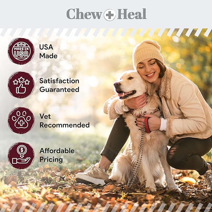 Salmon Oil for Dogs - Soft Chew Omega Treats for Skin and Coat - Fish Oil Blend of Essential Fatty Acids, Omega 3 and 6, Vitamins, Antioxidants and Minerals - Made in USA (180 Chews, Lamb)-Mewly Pet