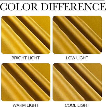 NICETOWN Gold Curtains 84 inches Long Blackout for Bedroom, Grommet Thermal Drapes Room Darkening Window Treatments for Living Room, W52 x L84, 2 Panels