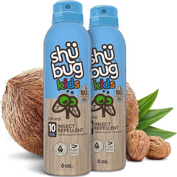 [2 Count] - Mosquito Repellent Spray - Plant Based Active Insect Protection, DEET-Free, Long-Lasting 10-12 Hour Protection - 6oz-Mewly Pet