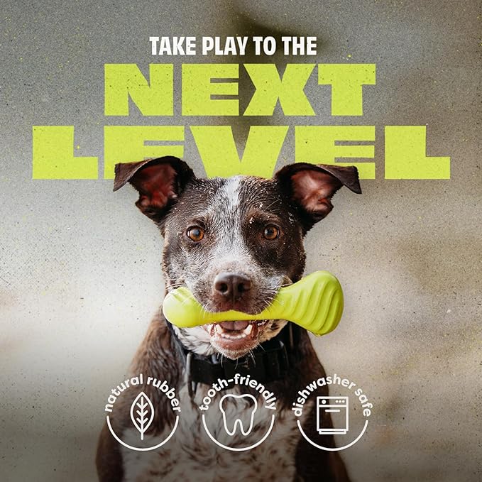 Benebone Natural Rubber Dog Bone Chew Toy, Natural Rubber-Mewly Pet