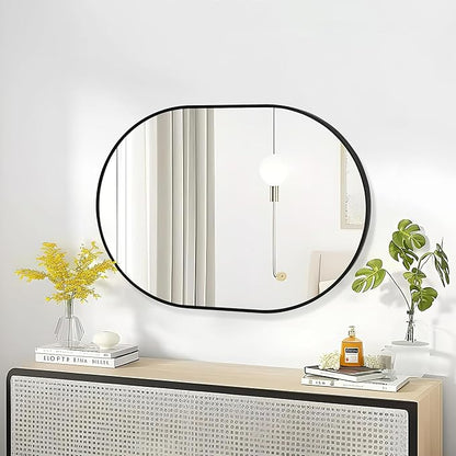 CULER Gold Bathroom Wall Mirror,20 x 30 Inch Rectangle Vanity Modern Tempered Glass Mirror for Bedroom,Living Room,Entryway