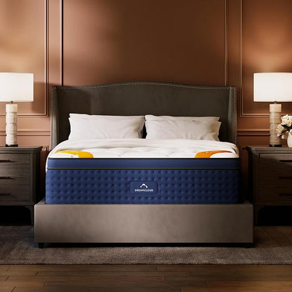 DreamCloud Premier Rest 14" King Mattress - Luxury Hybrid Memory Foam - 365 Night Trial - Premium Pressure-Relieving Layers - Forever Warranty - Mattress in a Box - CertiPUR-US Certified
