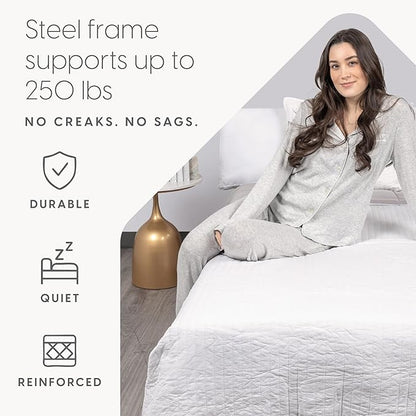 Milliard Diplomat Folding Bed with Mattress for Adults & Kids, Cot Size, Portable Foldable Bed with Luxurious Memory Foam Mattress & Super Strong Frame, 75” x 31", Fold Up, Roll Away, & Hideaway