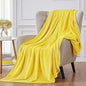 Walensee Fleece Blanket Plush Throw Fuzzy Lightweight (Throw Size 50x60 Bright Yellow) Super Soft Microfiber Flannel Blankets for Couch, Bed, Sofa Ultra Luxurious Warm and Cozy for All Seasons
