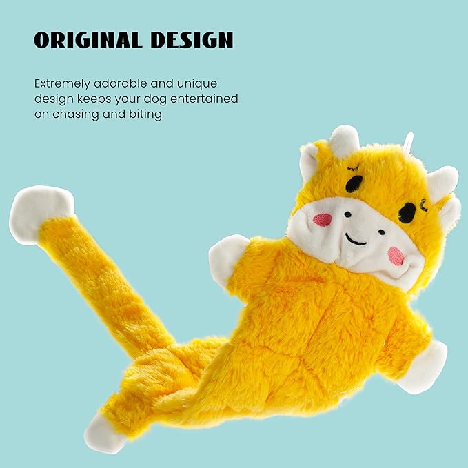 Nocciola Durable Dog Chew Toys for Aggressive Chewers, No Stuffing Squeaky Toys for Small to Large Dogs-Mewly Pet