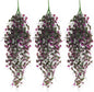 RECUTMS Artificial Hanging Plants Fake Ivy Plant Faux Plants Hanging UV Resistant Artificial Plants for Outdoor Garden Porch Decor Indoor Table Wall Room Office Decoration(Fuchsia)