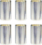 Silver Candle Holder Hurricane Candle Cylinder Vases for Centerpieces Set of 6 for Wedding Table Centerpiece