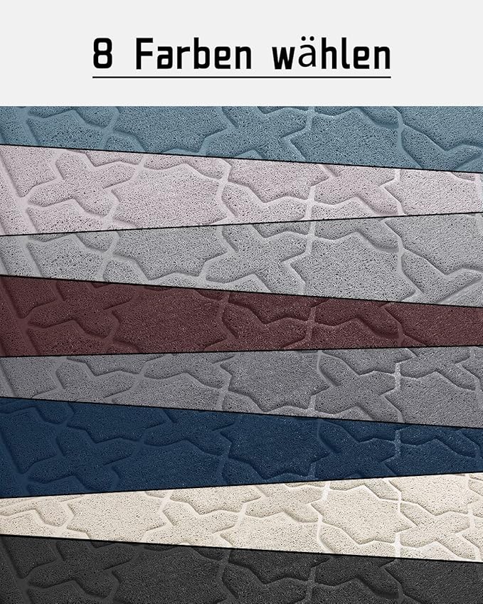 Yimobra Cat Litter Mat, 47"x36" Litter Box Mat with Litter Lock Mesh, Soft Cat Litter Mat Litter Trapping Mat, Easy to Clean, Non-Slip, Water Resistant, Litter Free Floors, Dark Blue-Mewly Pet