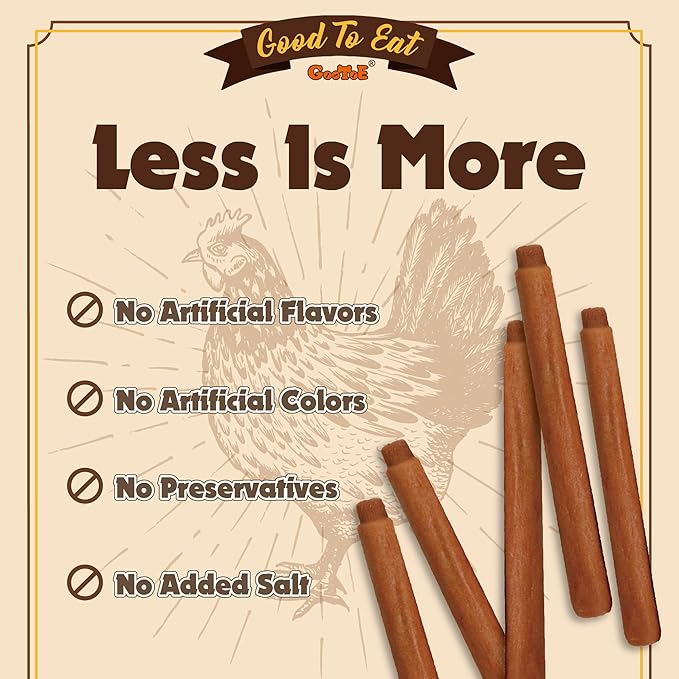 Gootoe Chicken Dog Treats – Chicken Dipped Sticks 1.5 lb – All Natural, Grain-Free, Low Fat, Premium Training Chews, Healthy & Easily Digestible-Mewly Pet